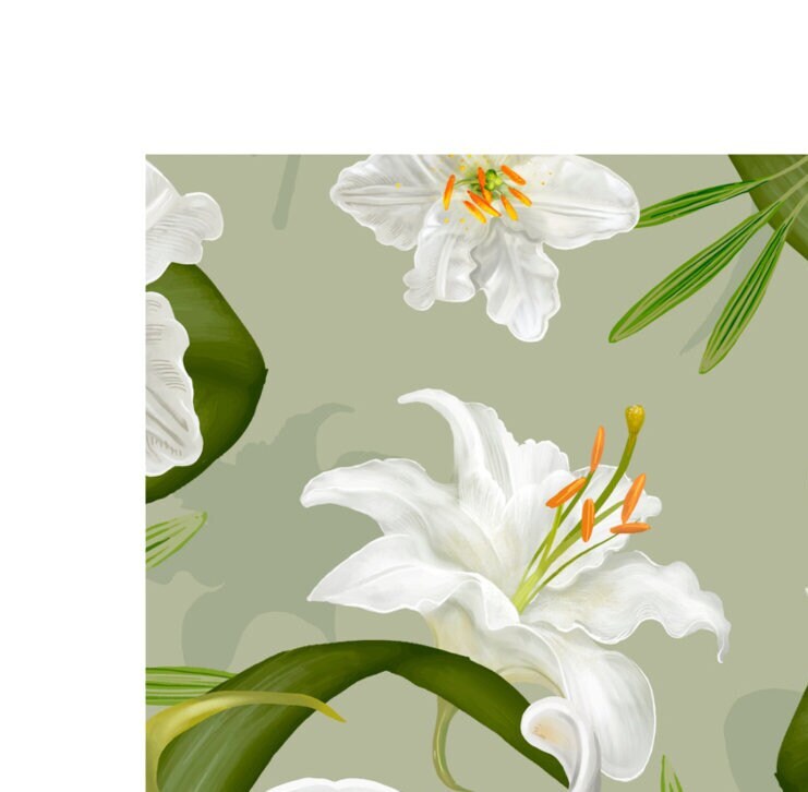 Petite Fleur Flower Market Print: Personalized Home Town Art