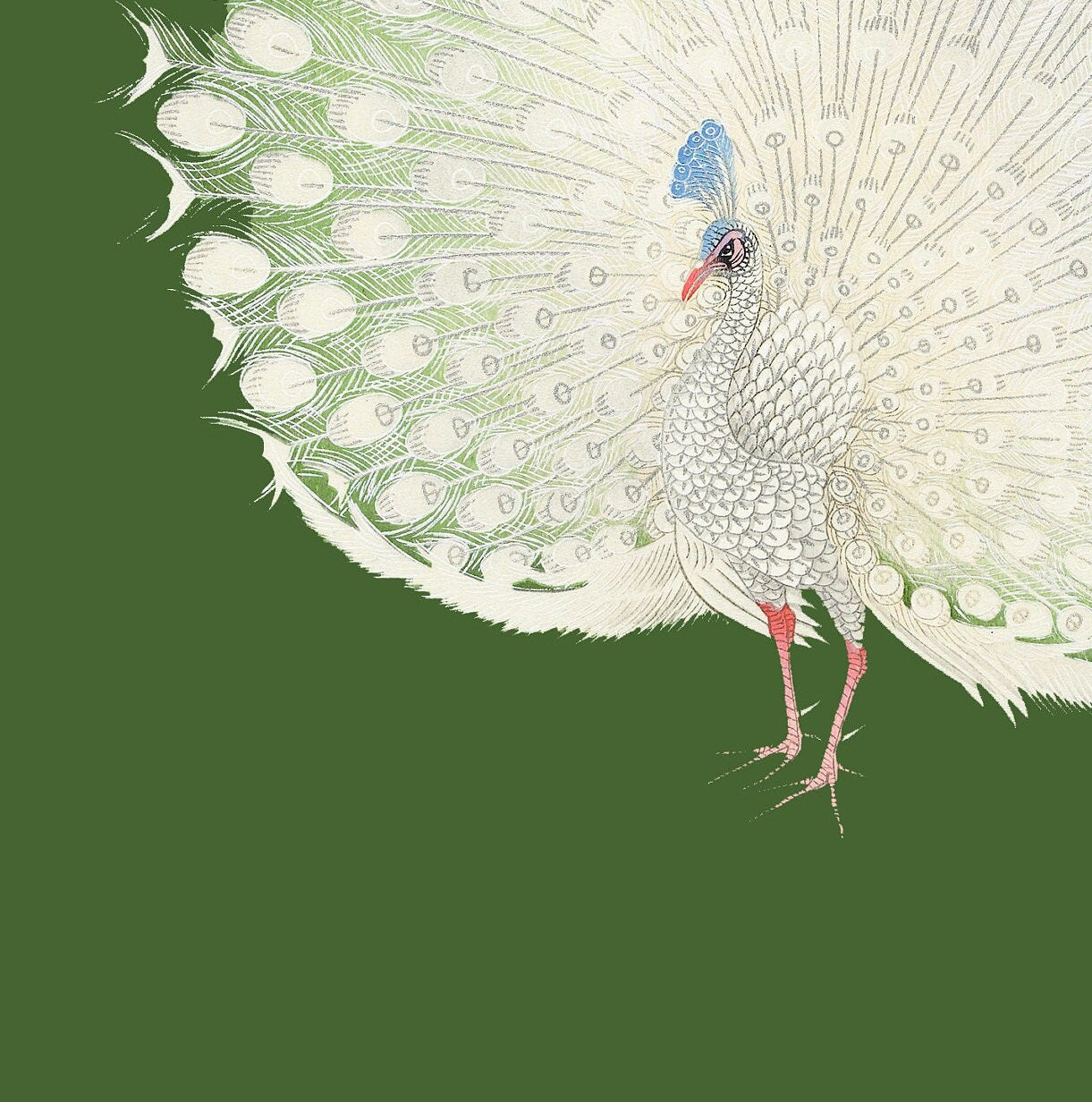 Ohara Koson Peacock Print: Vintage Japanese Art (A1/A2A3/A4)