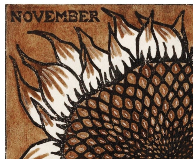 Julie de Graag Sunflower Print: Vintage Art Nouveau Botanical Poster