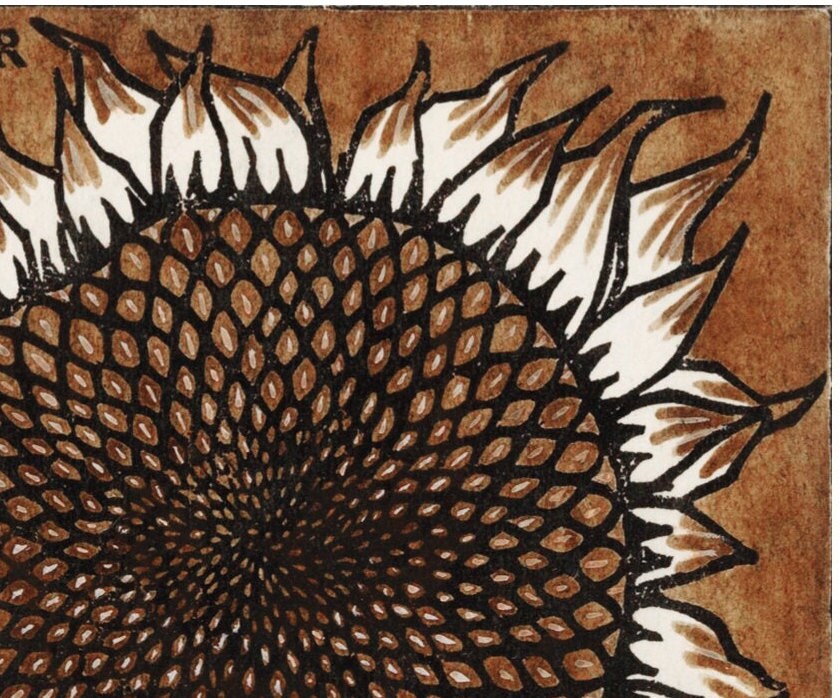 Julie de Graag Sunflower Print: Vintage Art Nouveau Botanical Poster