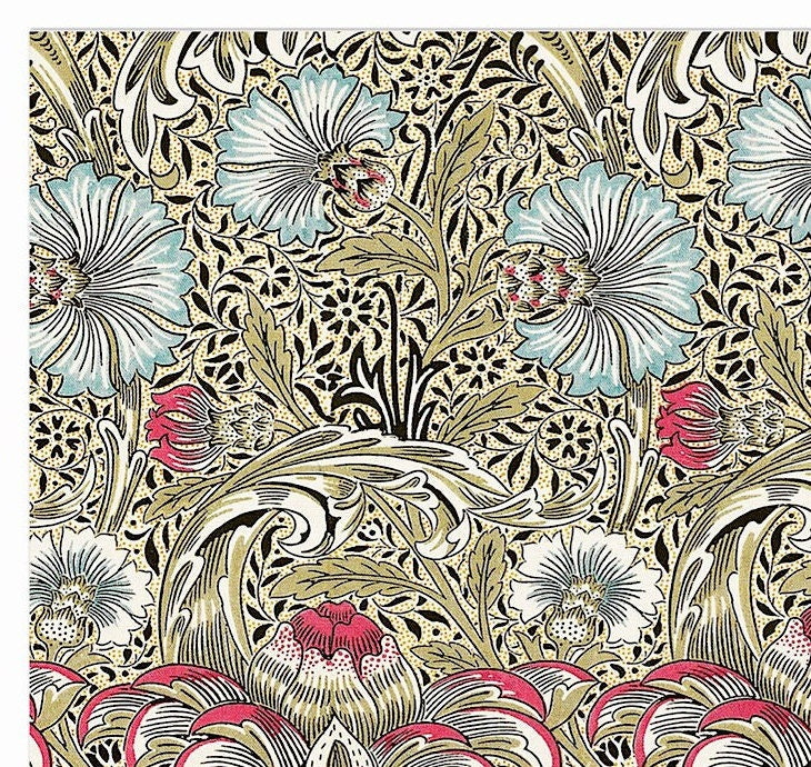 William Morris Corncockle Print: Victoria and Albert Museum Wall Art