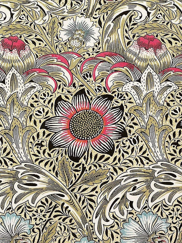 William Morris Corncockle Print: Victoria and Albert Museum Wall Art