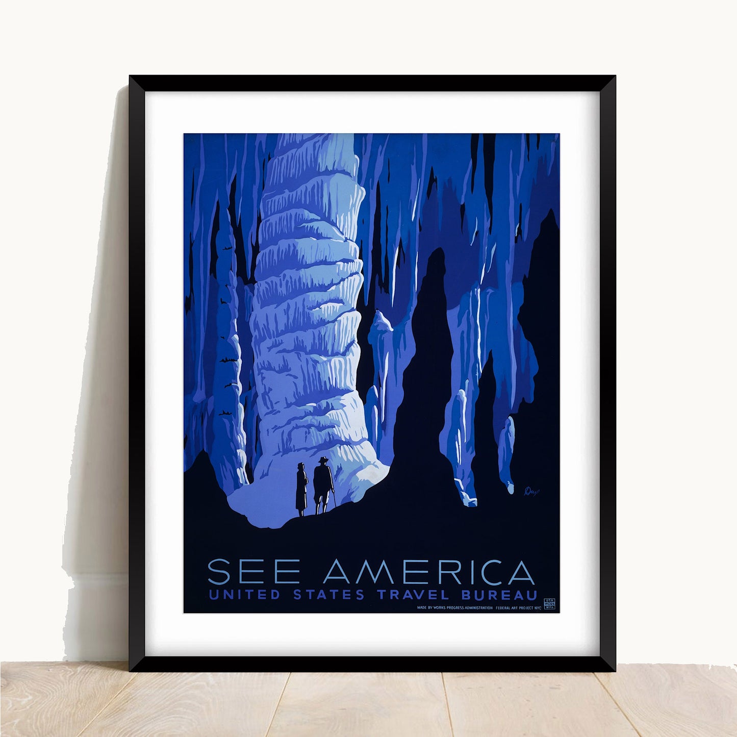 See America Vintage Travel Poster: Retro USA Print