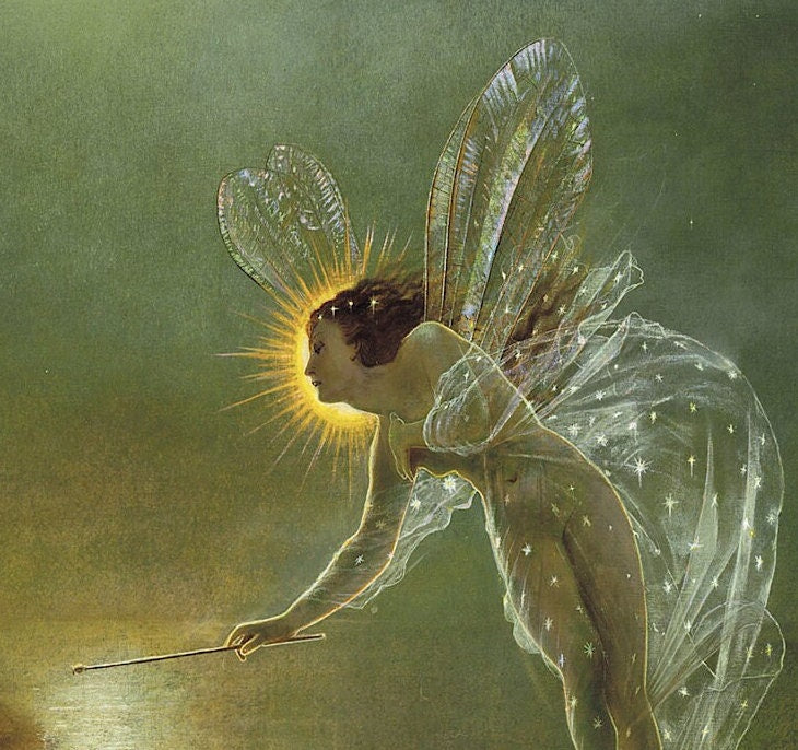 John Atkinson Grimshaw Fairy Print: Spirit of the Night, Pre-Raphaelite Wall Art