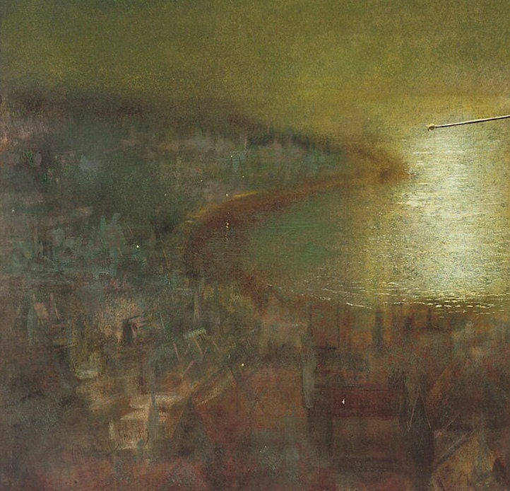 John Atkinson Grimshaw Fairy Print: Spirit of the Night, Pre-Raphaelite Wall Art
