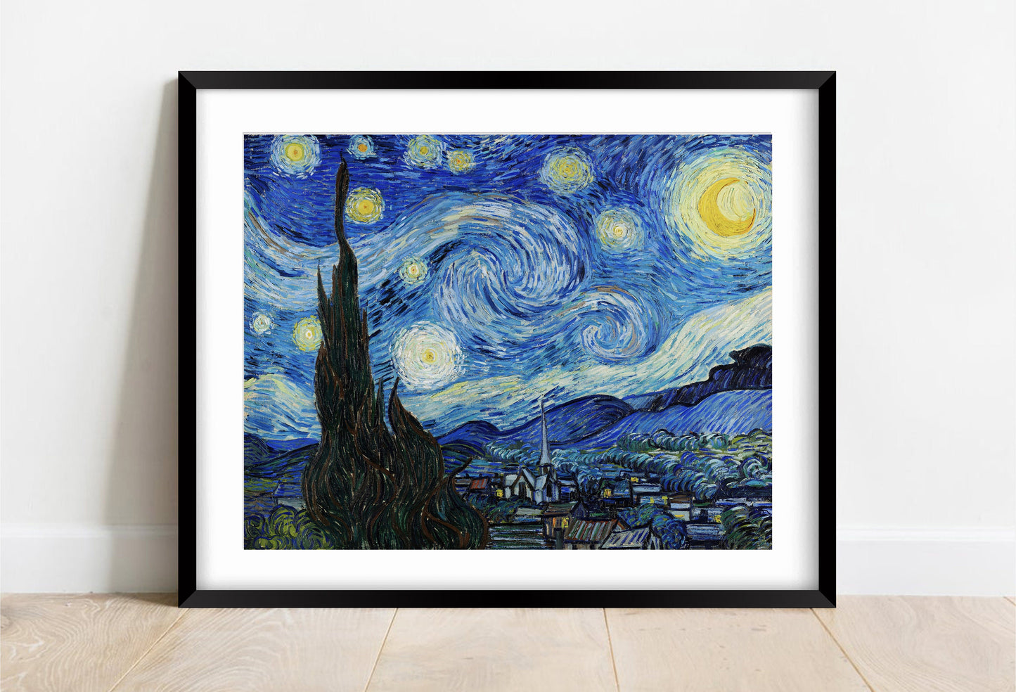 Van Gogh Starry Night Print: Fine Art Paper, Gallery Wall Art