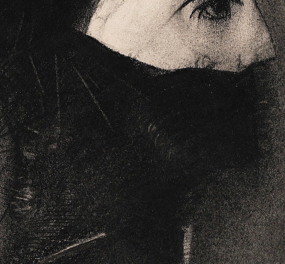 Odilon Redon Amor Print: Pearlescent Fine Art Paper (Unframed)