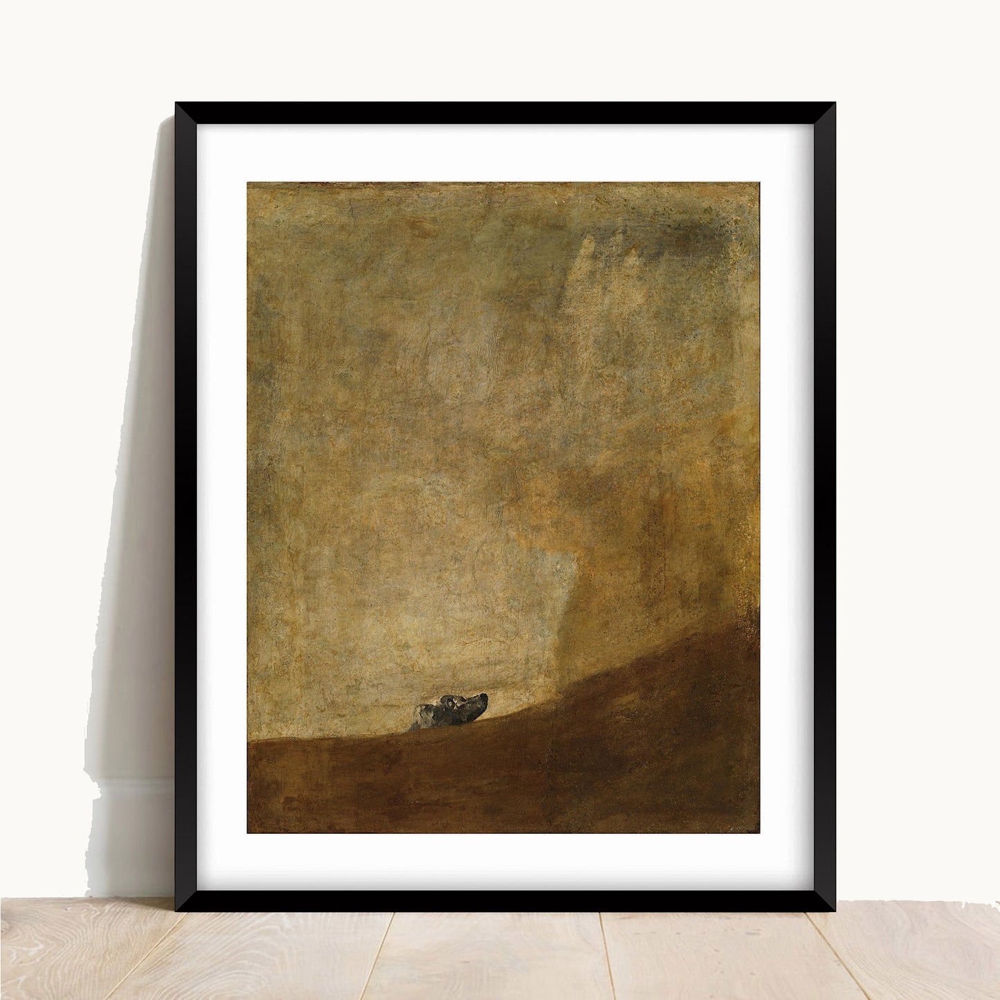 Goya Dog Print: Spanish Art Vintage Poster