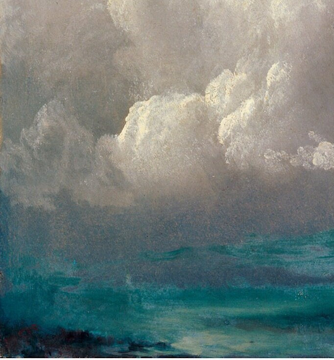 Albert Bierstadt Seascape Art Print: Storm Clouds Vintage Poster