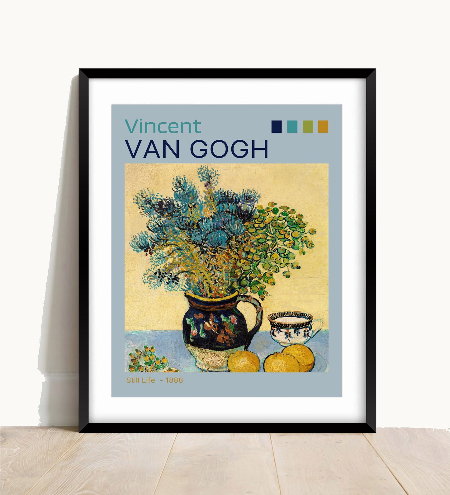 Van Gogh Still Life Print: Pearlescent Fine Art Paper (A4/A3)