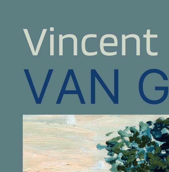 Van Gogh 'The Rocks' Exhibition Poster: Fine Art Print