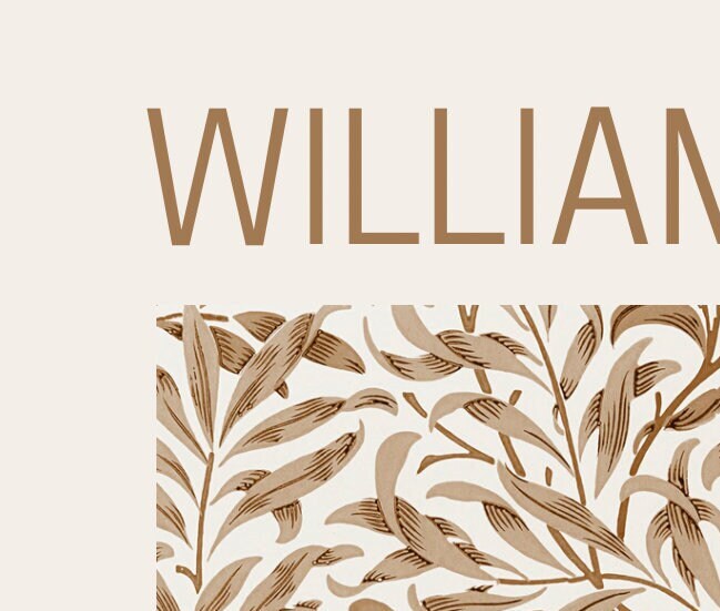 William Morris 'Willow Bough' Art Nouveau Exhibition Poster
