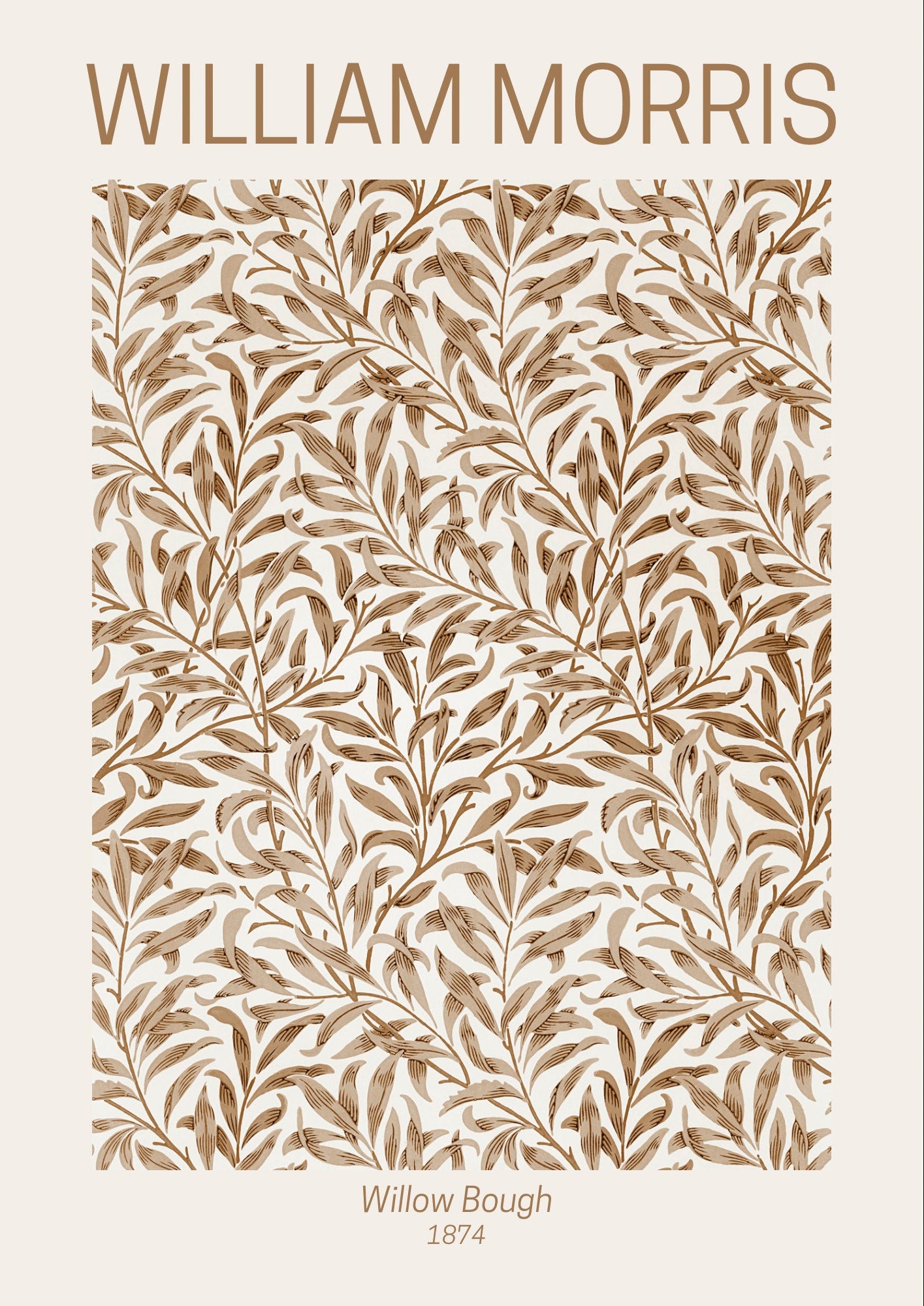 William Morris 'Willow Bough' Art Nouveau Exhibition Poster