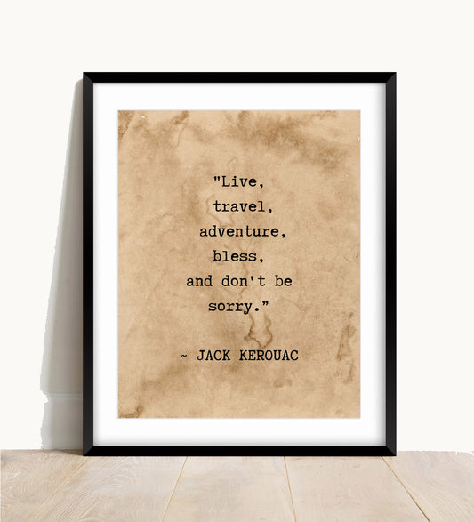 Typography Print, Jack Kerouac