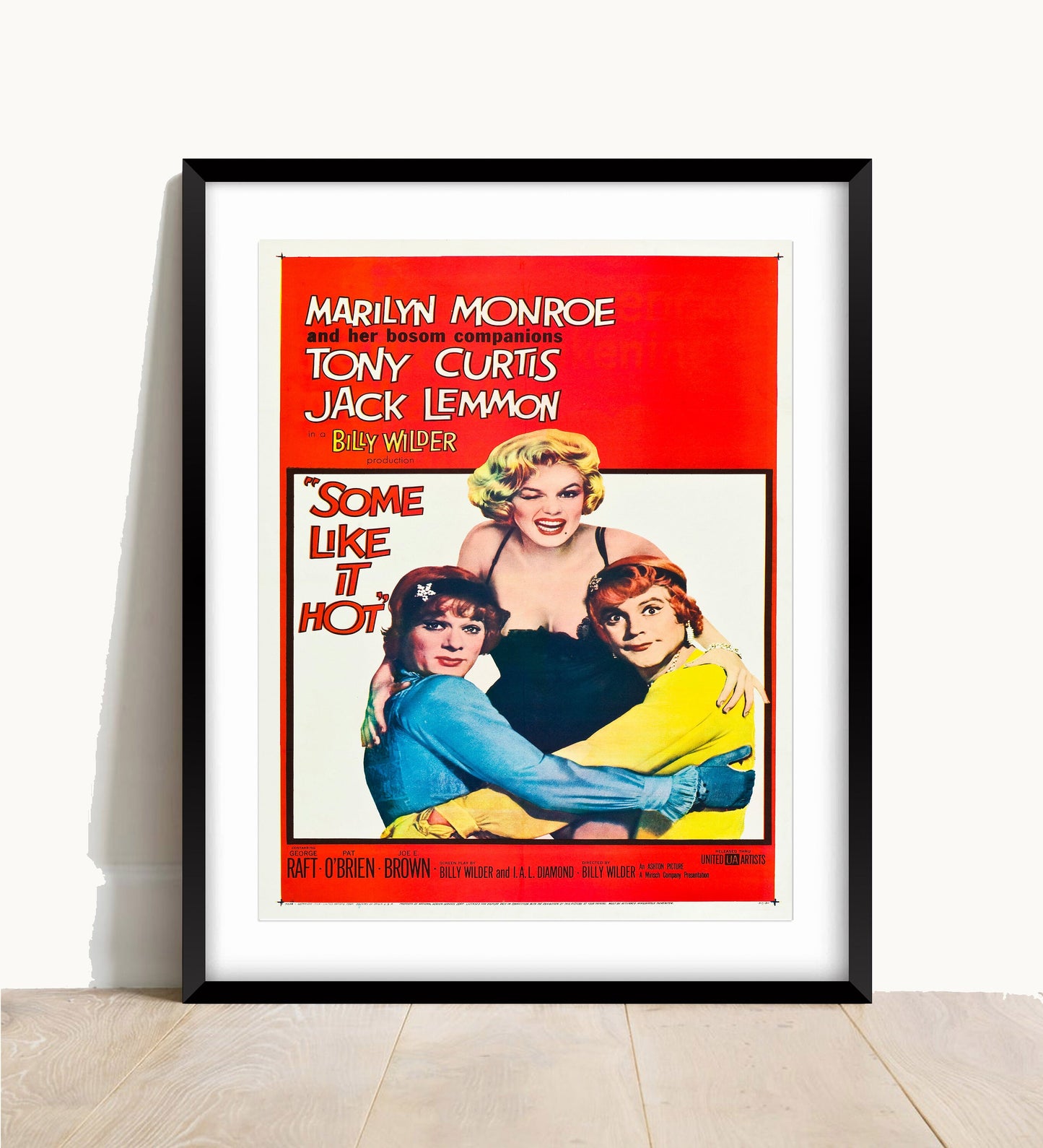 Some Like it Hot Poster: Vintage Marilyn Monroe Movie Print