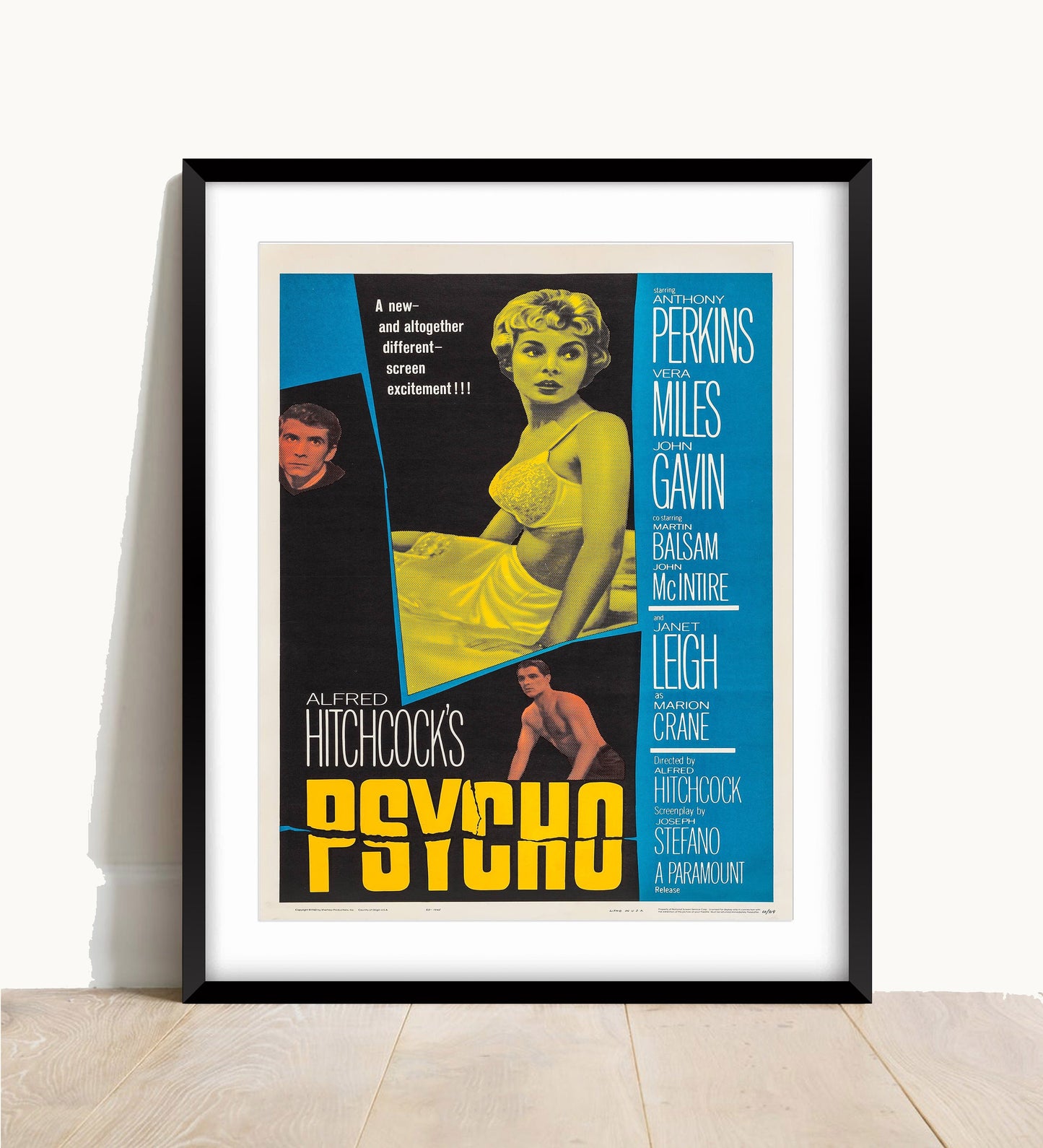 Psycho Movie Poster: Vintage Cinema Style Print