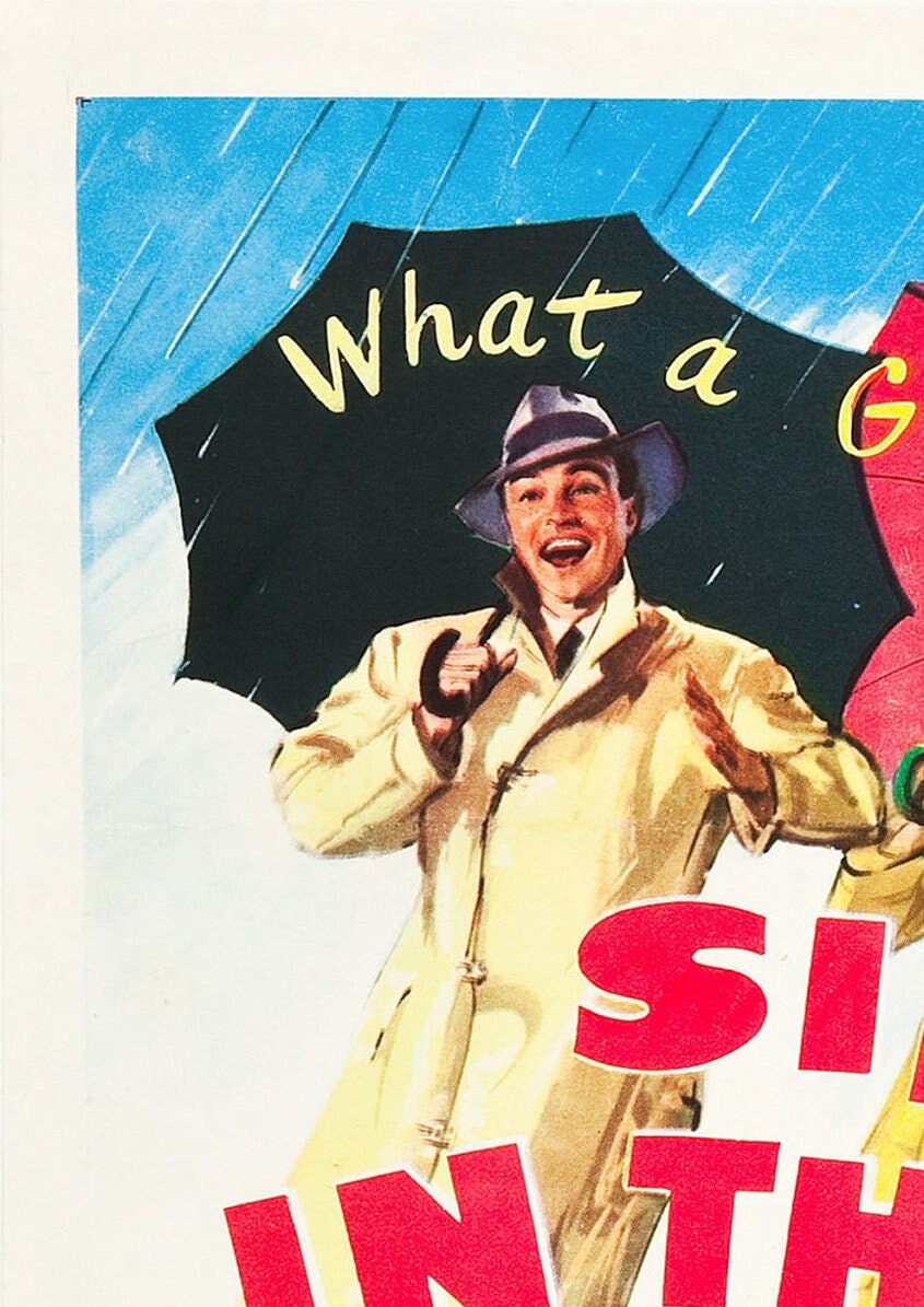 Singin' in the Rain Poster: Vintage Cinema Art Print