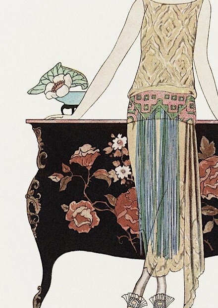 George Barbier 'Rosalinde' Art Deco Print, 1922