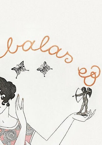 George Barbier Print: 1922 Falbalas et Fanfreluches (A4/A3 Portrait)