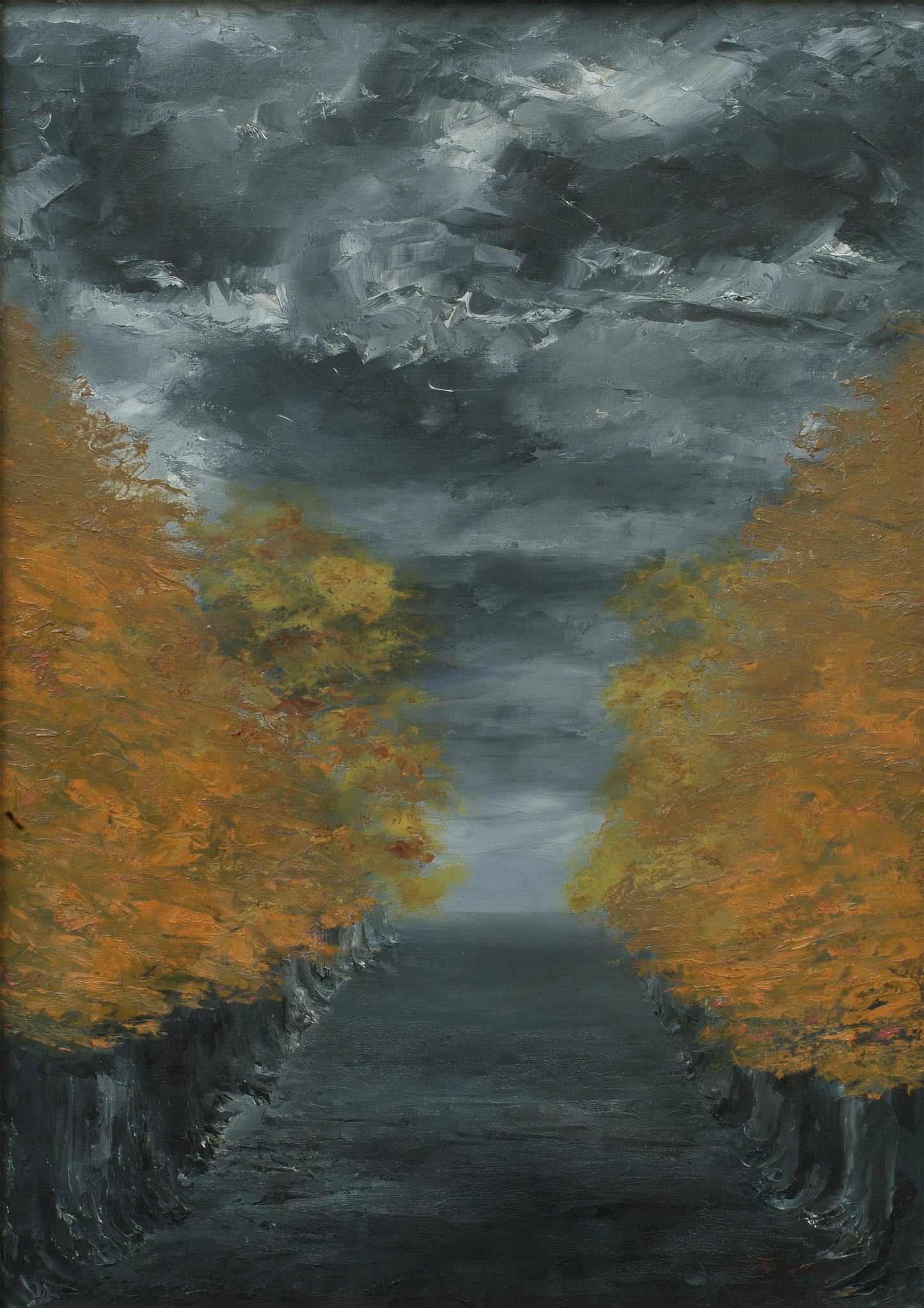 August Strindberg 'The Avenue' Print: Vintage Swedish Landscape Art