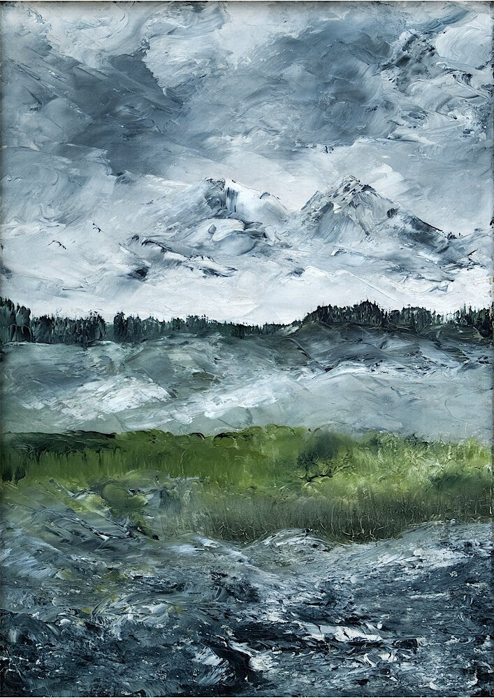 August Strindberg Landscape Print: Vintage Swedish Wall Art