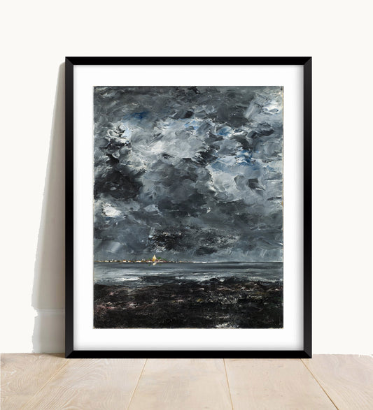 August Strindbeg, The Town, Vintage Print