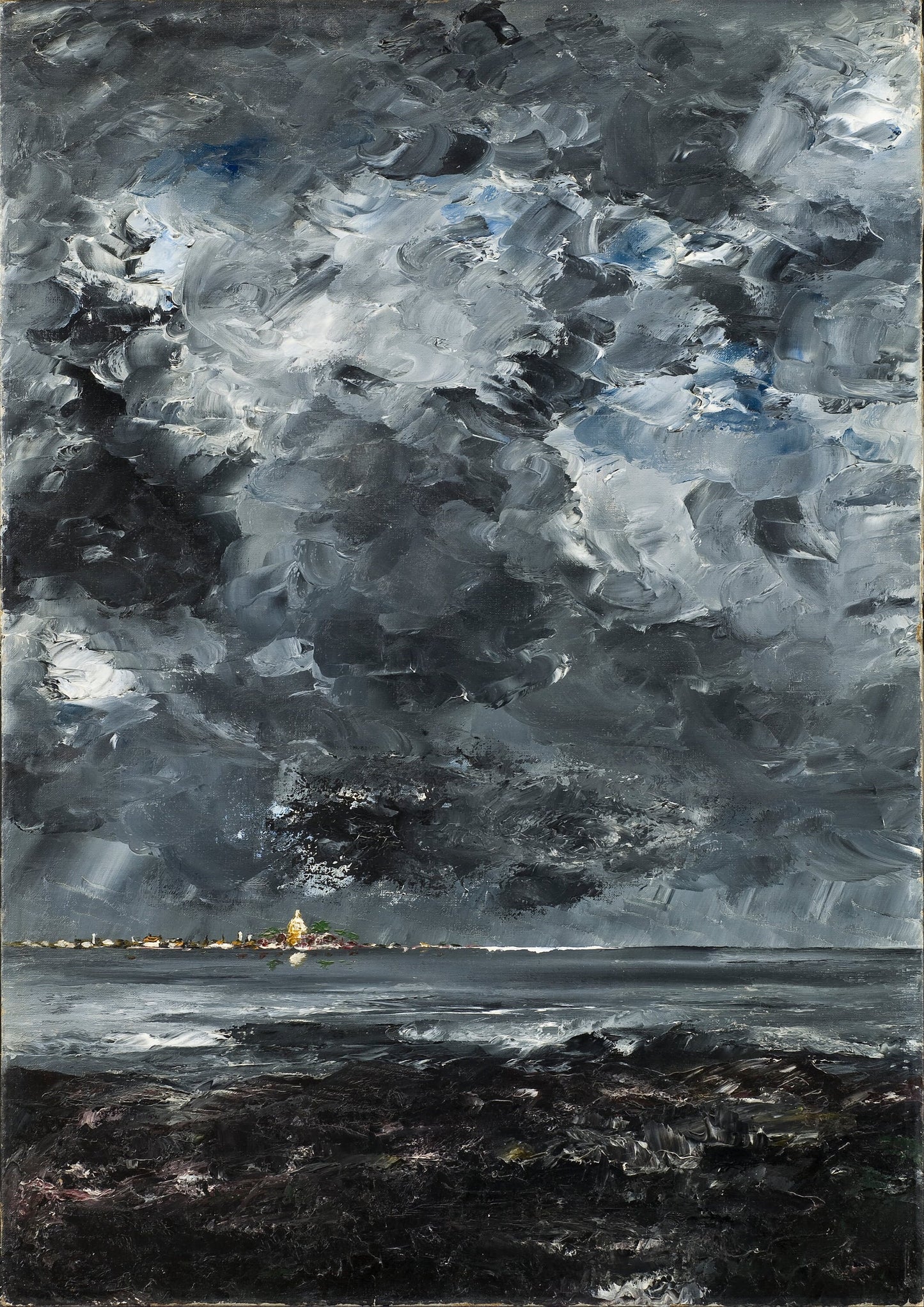 August Strindberg 'The Town' Print: Vintage Swedish Wall Art
