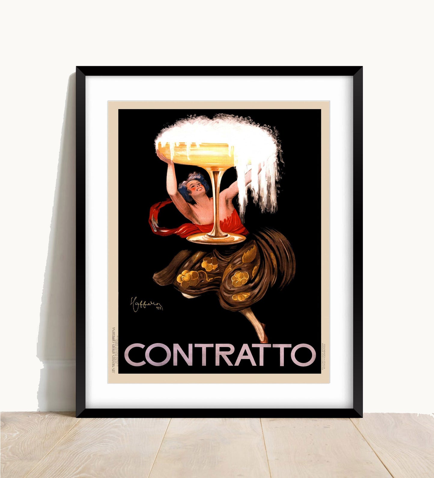 Contralto Vintage Drink Poster: Paris Bar Wall Art