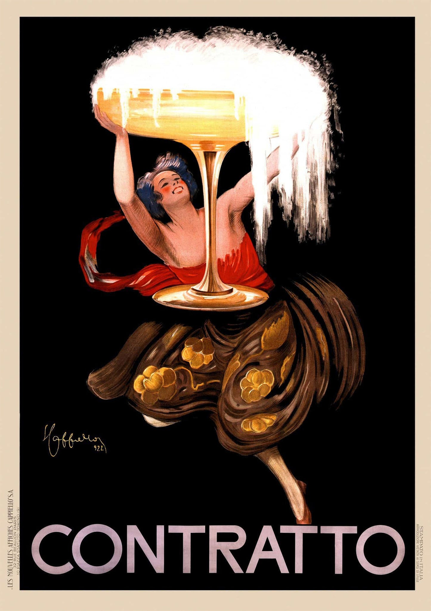 Contralto Vintage Drink Poster: Paris Bar Wall Art