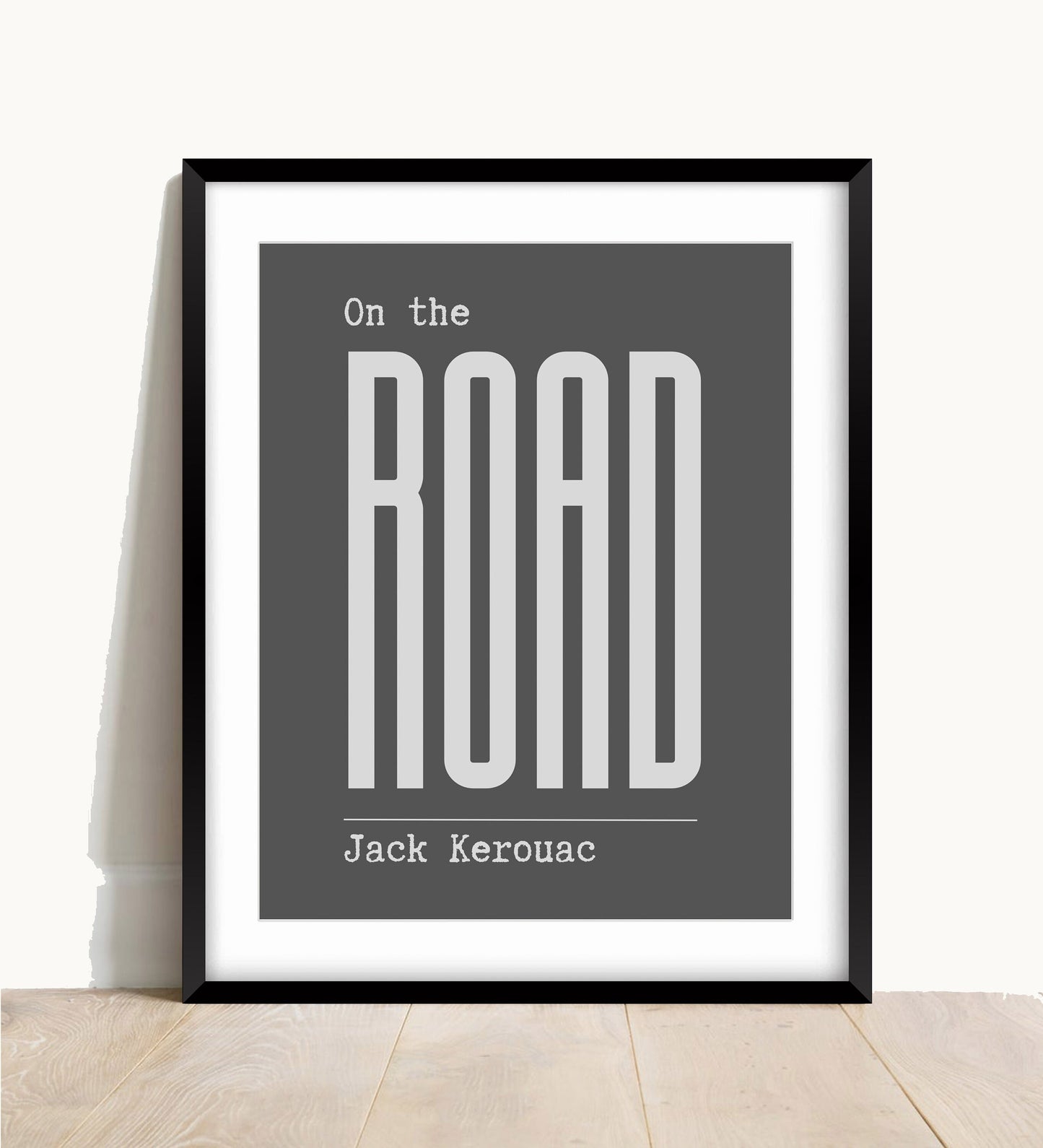 Jack Kerouac 'On the Road' Typography Art Print