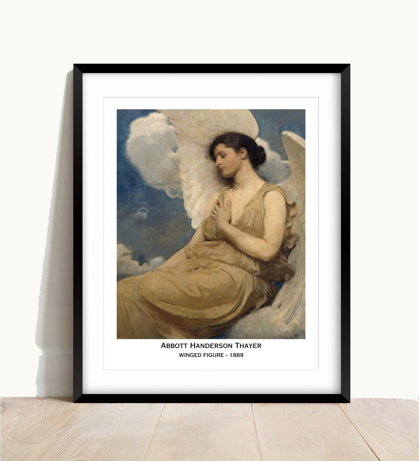 Abbott Handerson Thayer Winged Figure Art Print: Feminine Wall Decor