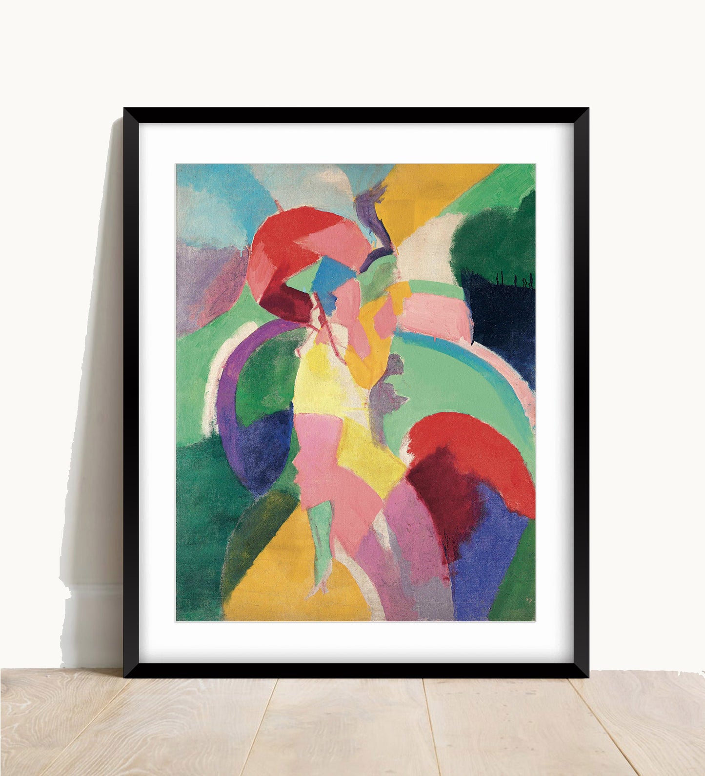 Robert Delaunay Print: Femme a lombrelle, French Art Poster