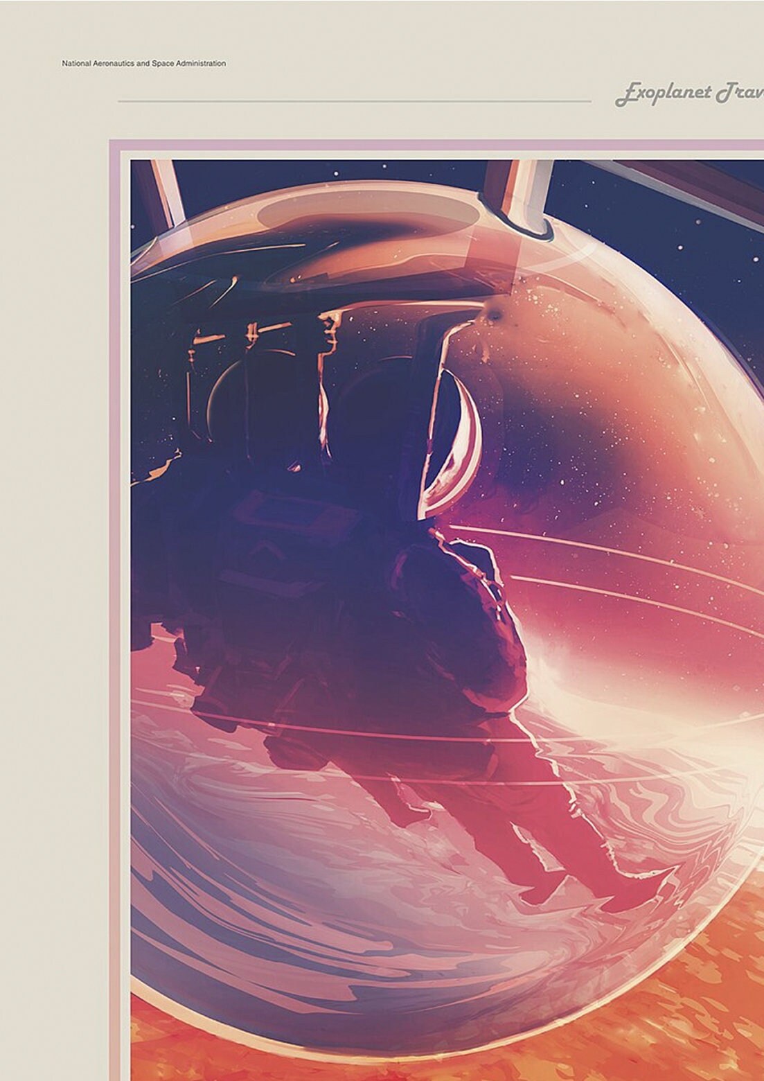 NASA Recruitment Poster: Vintage Space Travel Art Print