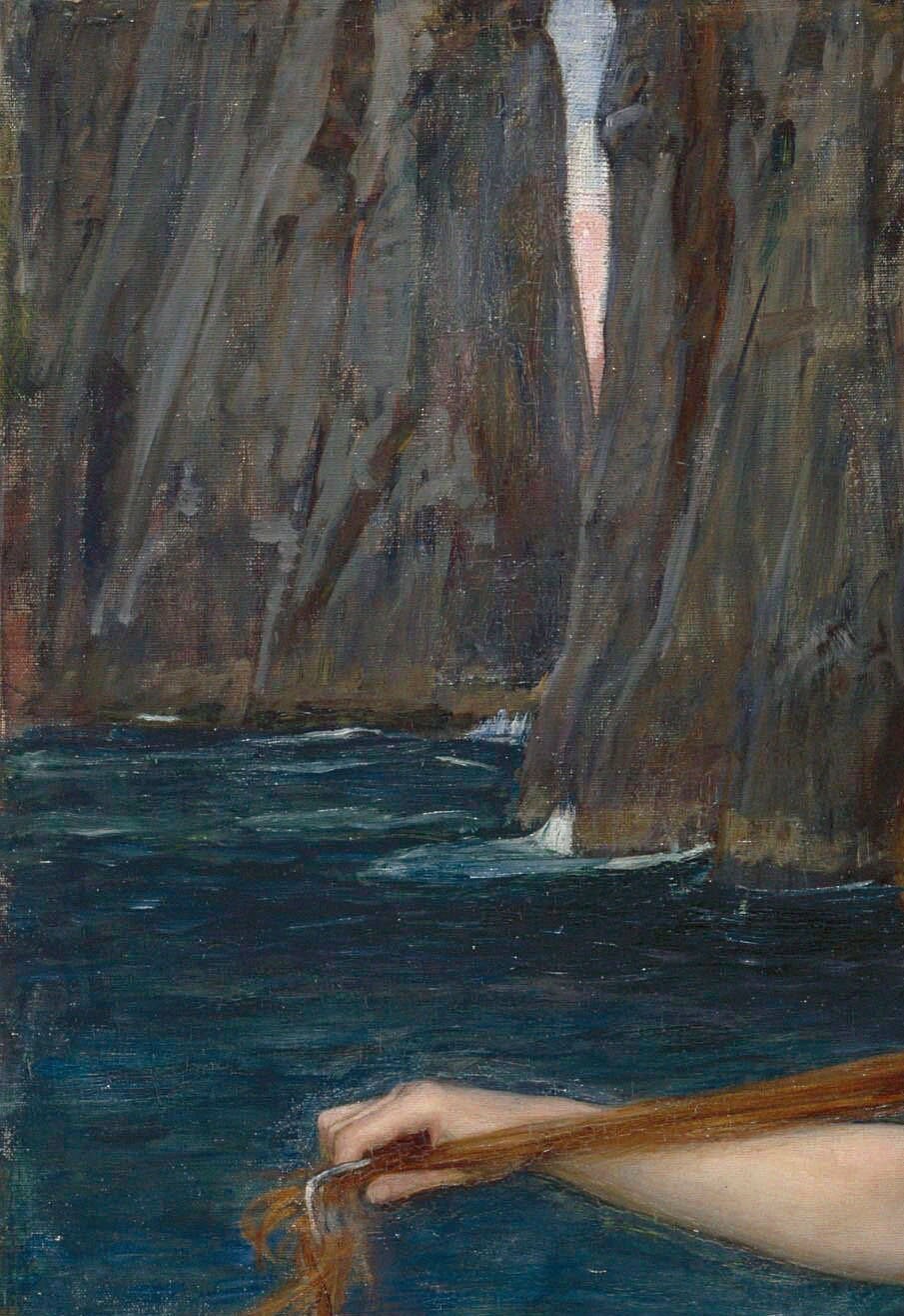 John William Waterhouse Mermaid Art Print: Feminine Sea Poster