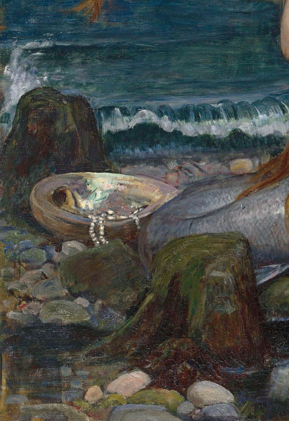 John William Waterhouse Mermaid Art Print: Feminine Sea Poster