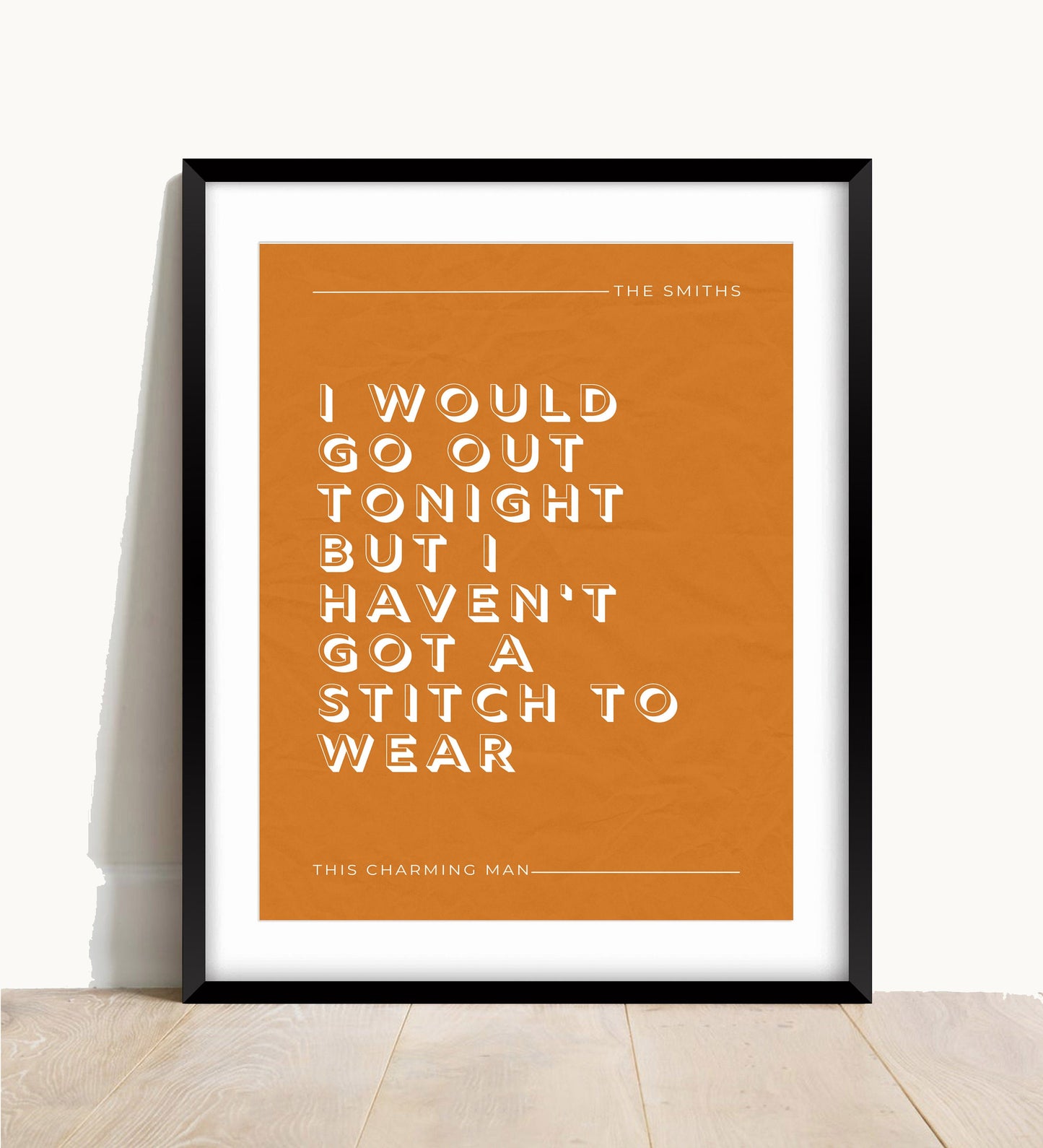 The Smiths, This Charming Man Lyric Print