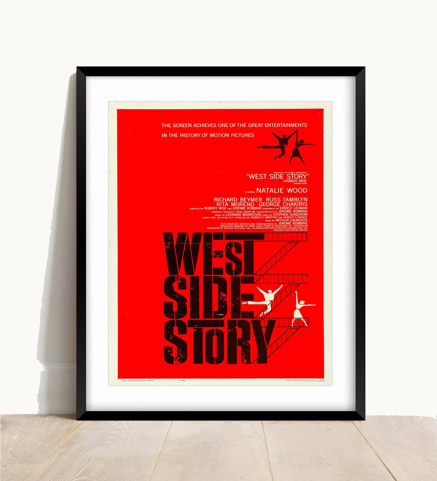 West Side Story Movie Poster: Vintage Cinema Style Print