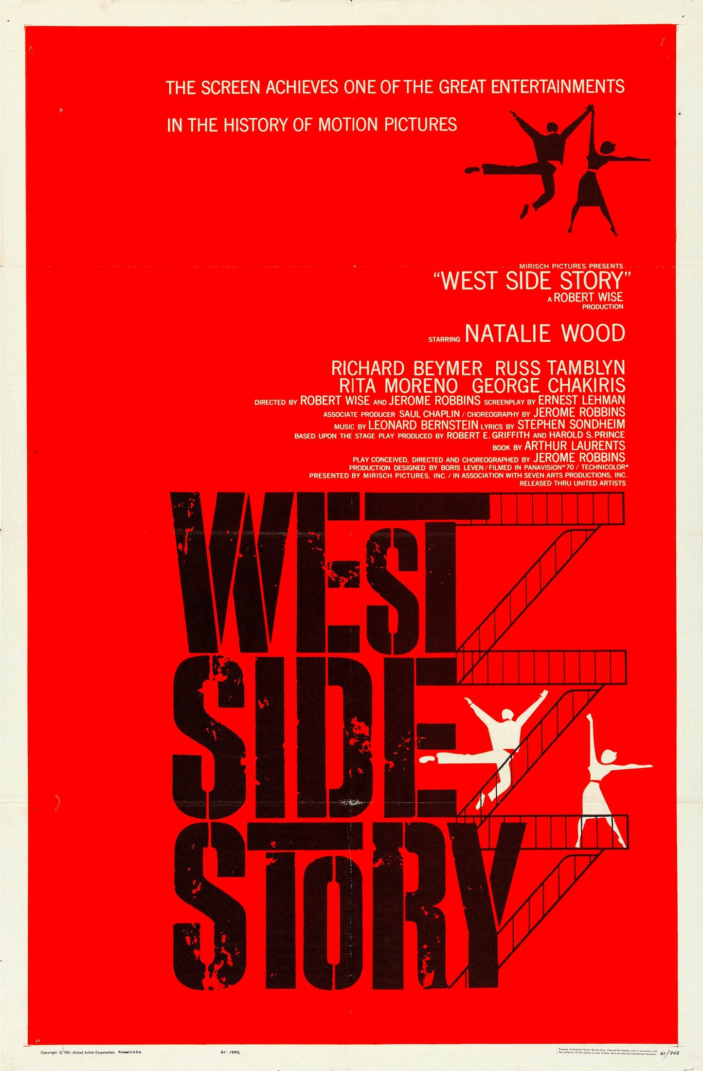West Side Story Movie Poster: Vintage Cinema Style Print
