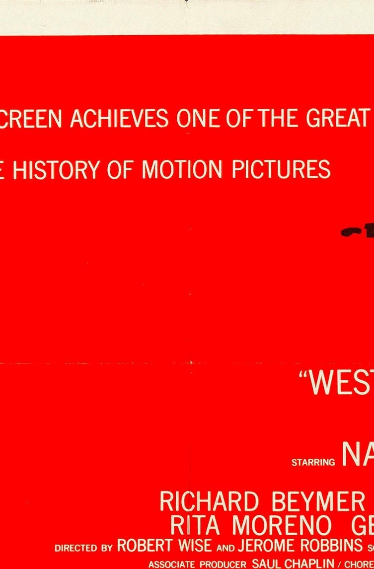 West Side Story Movie Poster: Vintage Cinema Style Print