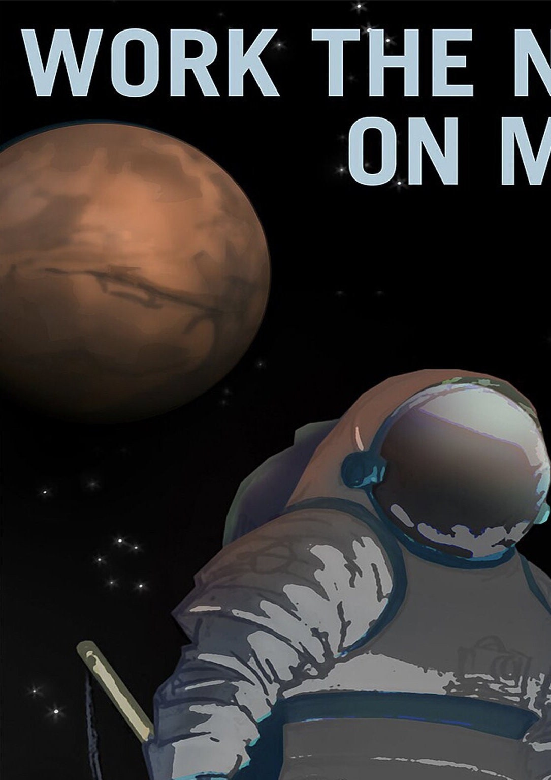 NASA Recruitment Poster: Vintage Style Space Art Print