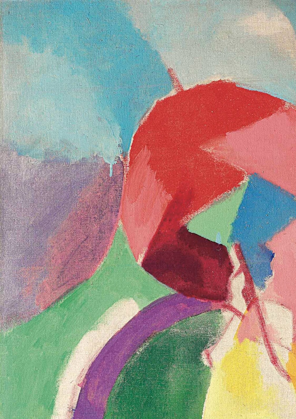 Robert Delaunay Print: Femme a lombrelle, French Art Poster