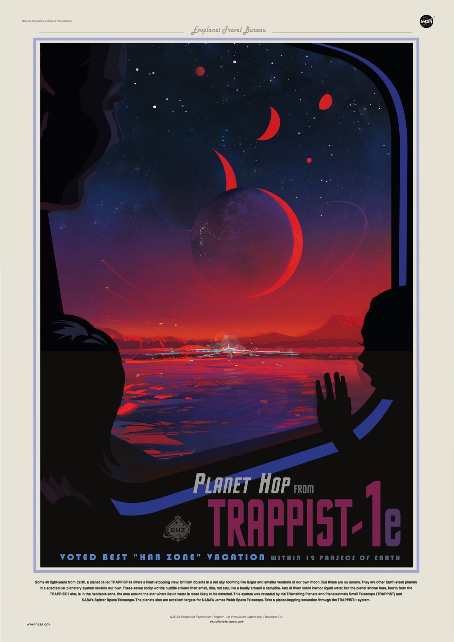 NASA Recruitment Poster: Vintage Style Space Travel Art Print