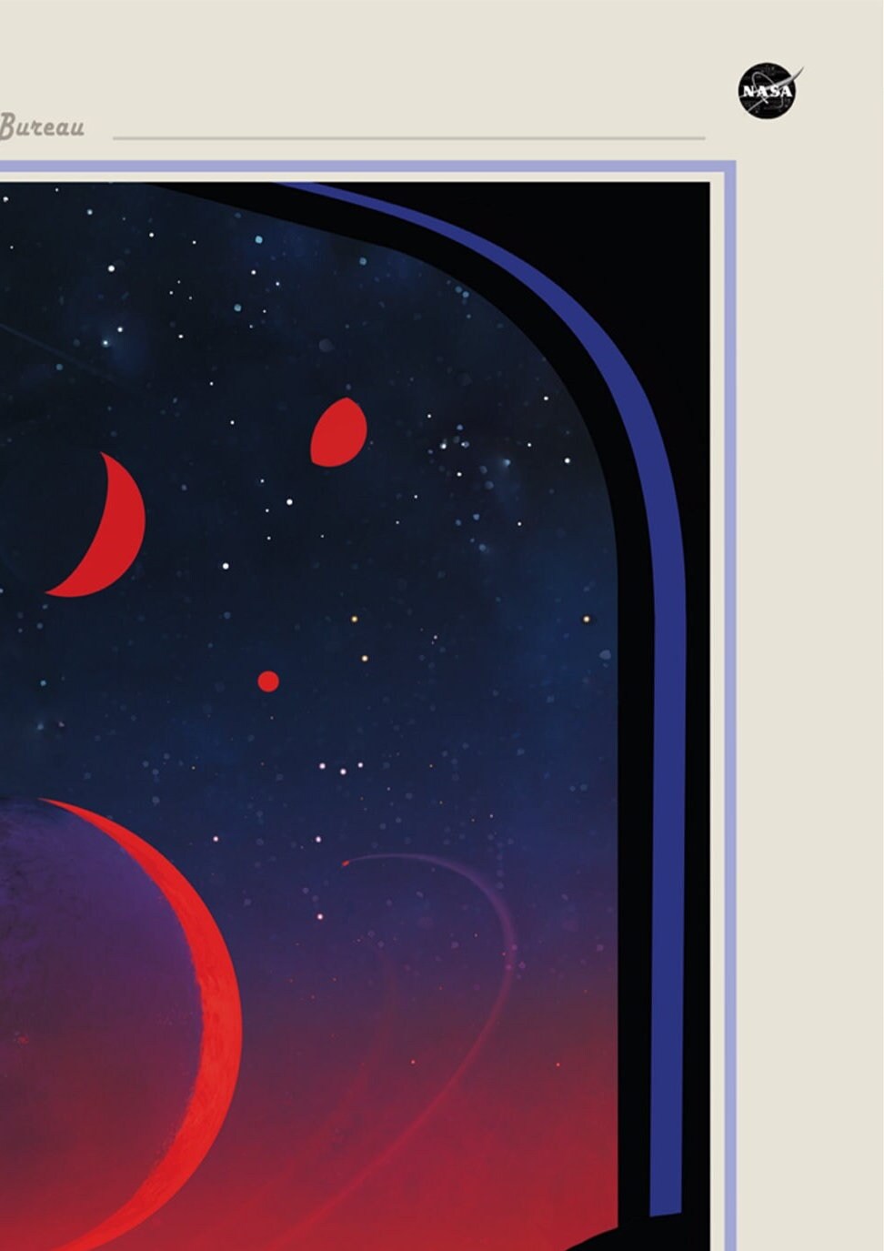 NASA Recruitment Poster: Vintage Style Space Travel Art Print