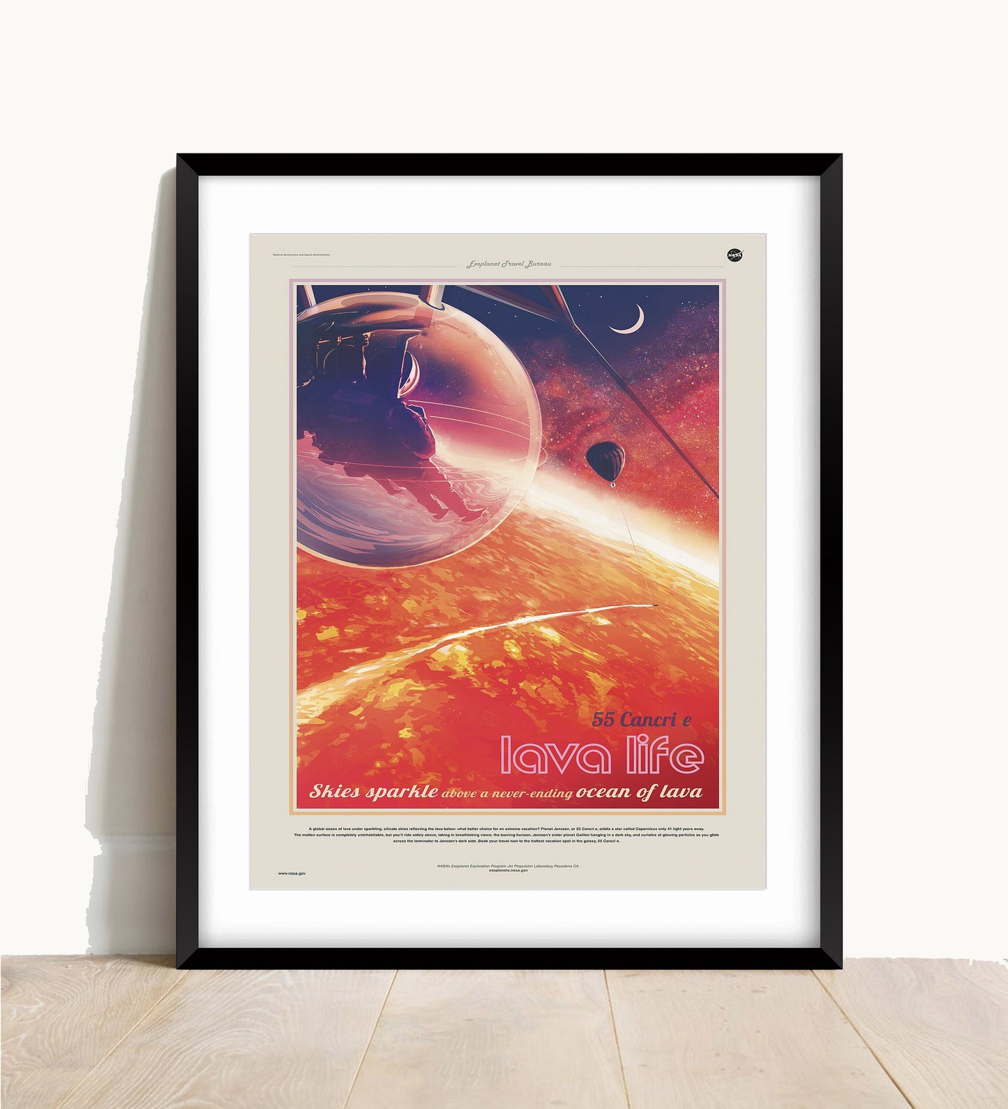 NASA Recruitment Poster: Vintage Space Travel Art Print