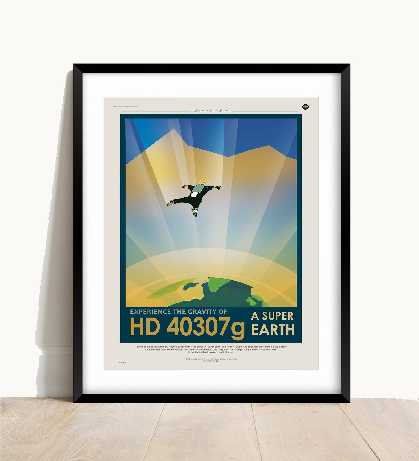 Vintage NASA Recruitment Poster: Space Travel Art Print