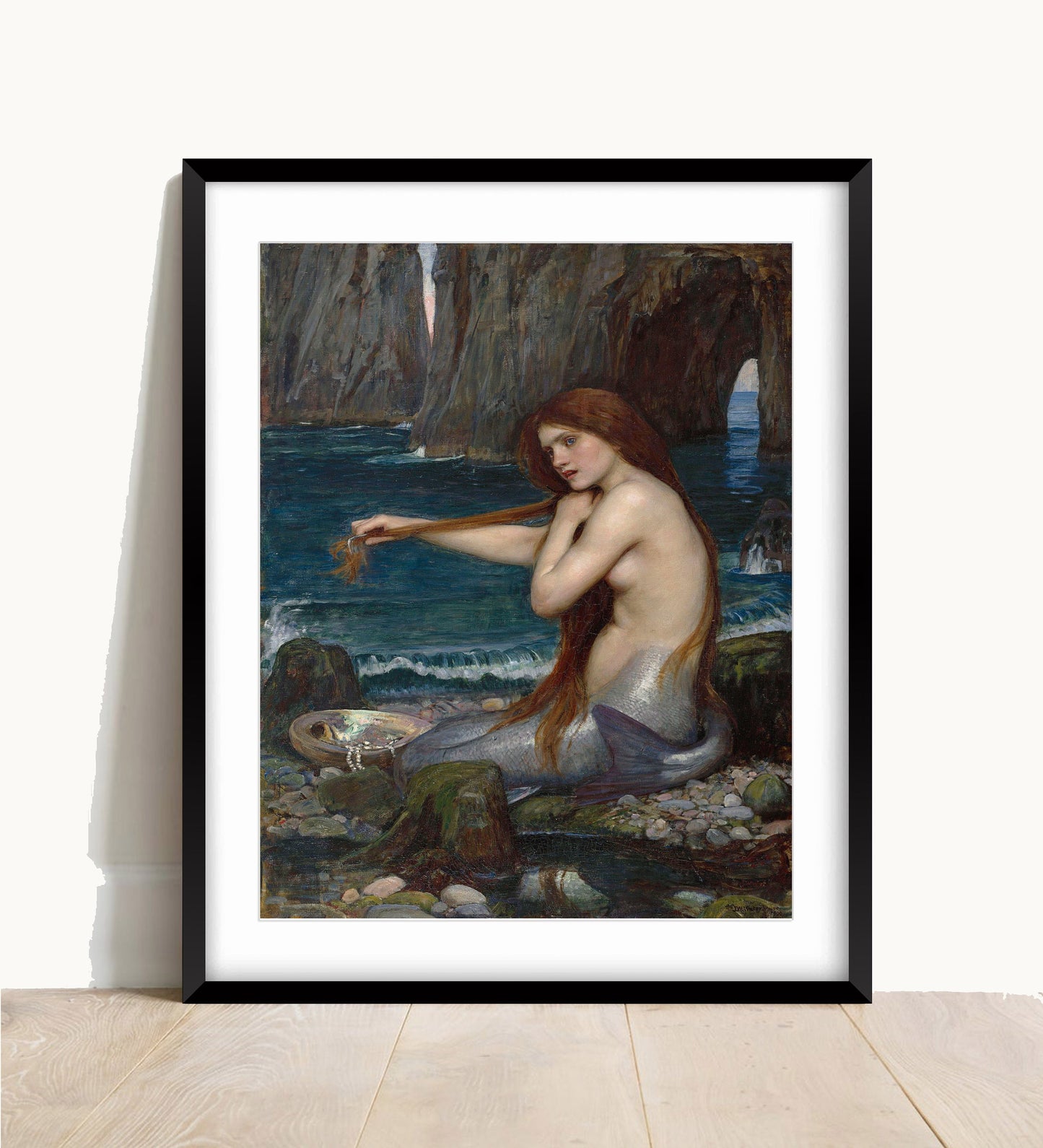 John William Waterhouse Mermaid Art Print: Feminine Sea Poster