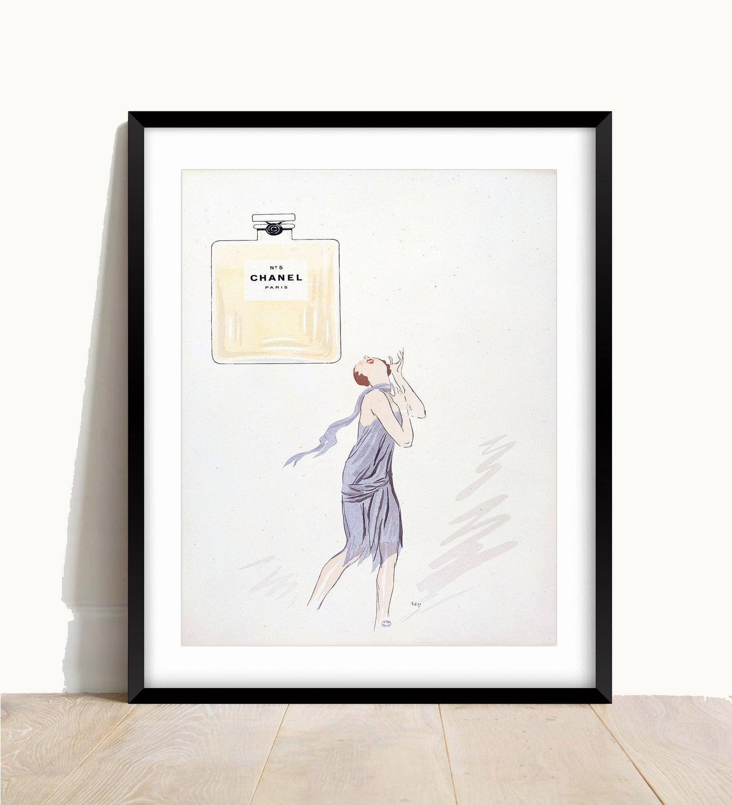 Vintage French Perfume Print