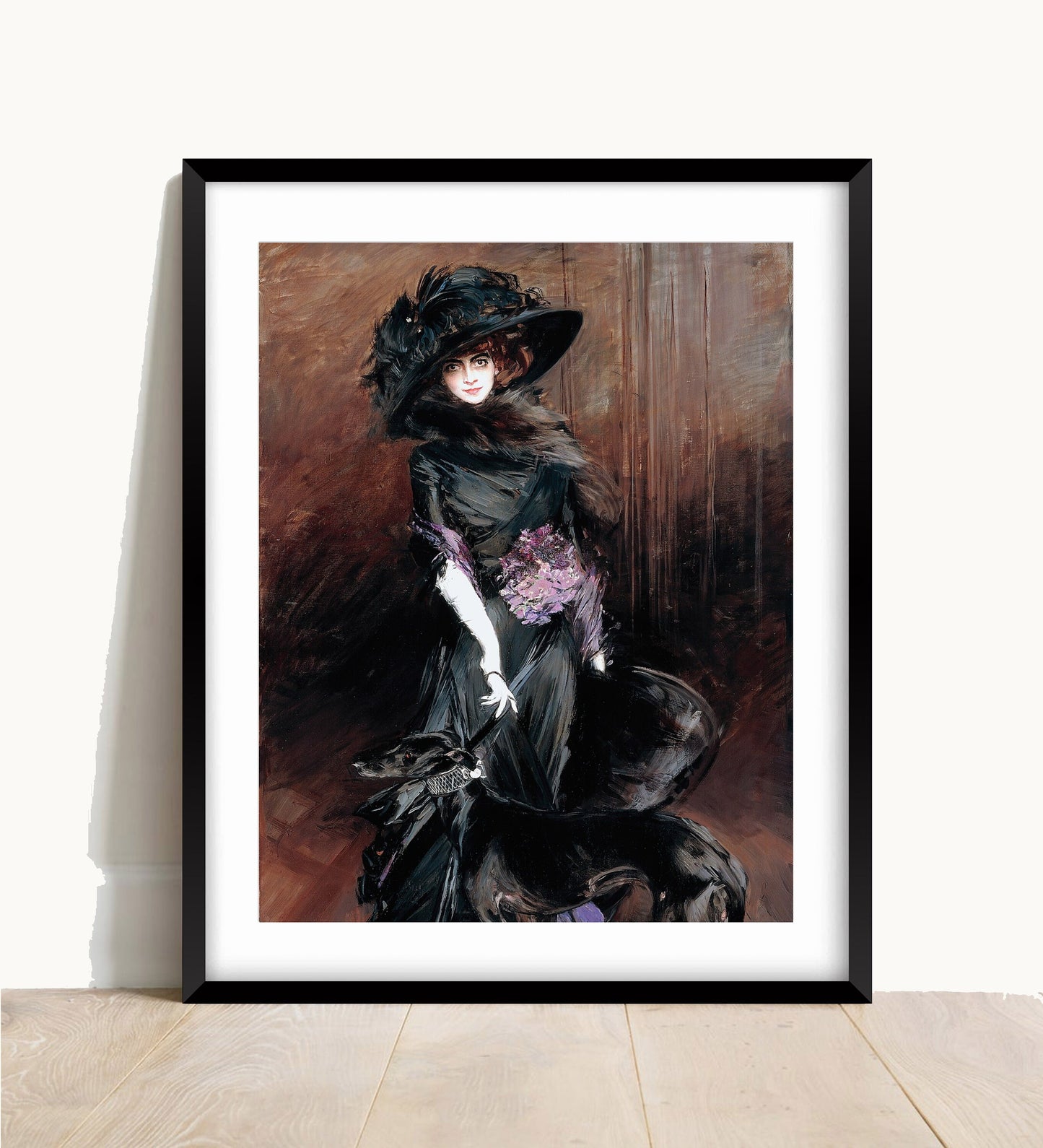 Boldini Marchesa Casati Greyhound Print: 1908 Realism Fine Art Paper