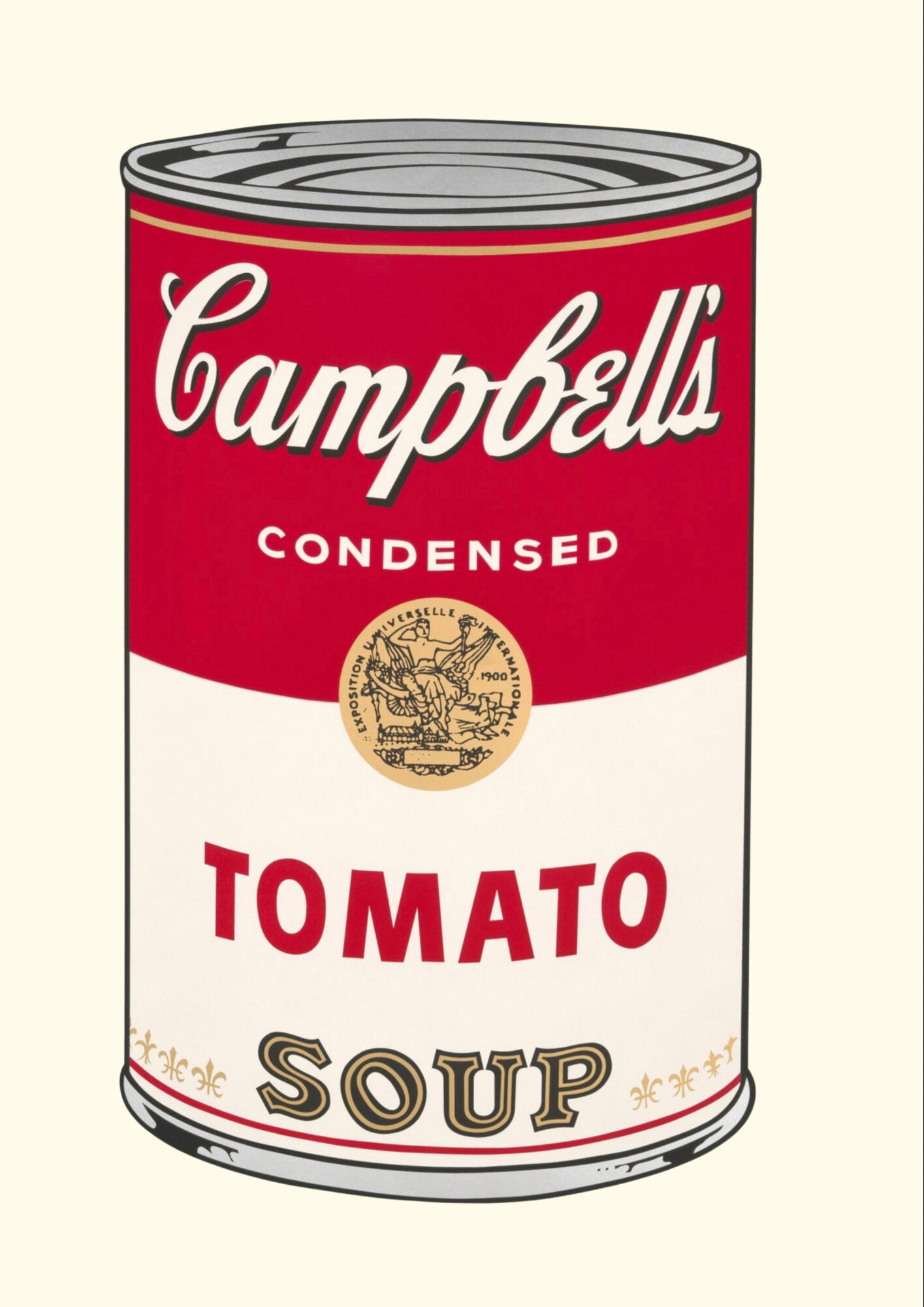 Andy Warhol Campbell's Soup Print: Retro Pop Art Poster
