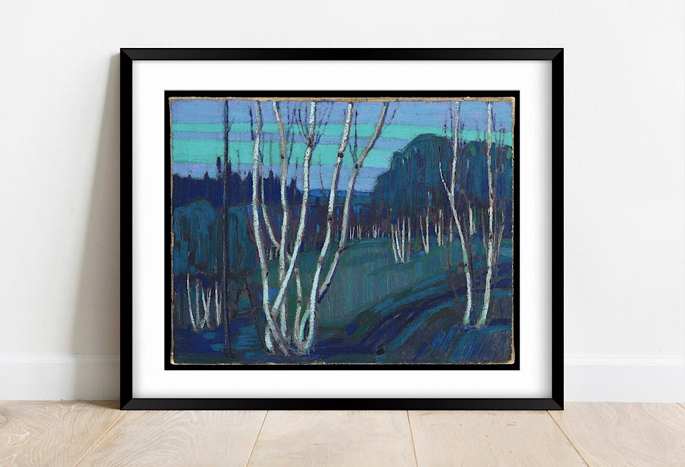 Tom Thomson Silver Birches Print: Vintage Canadian Art (A4/A3)